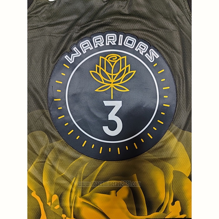 Camiseta Golden State Warriors Jordan Poole #3 Ciudad 2022-23 Negro